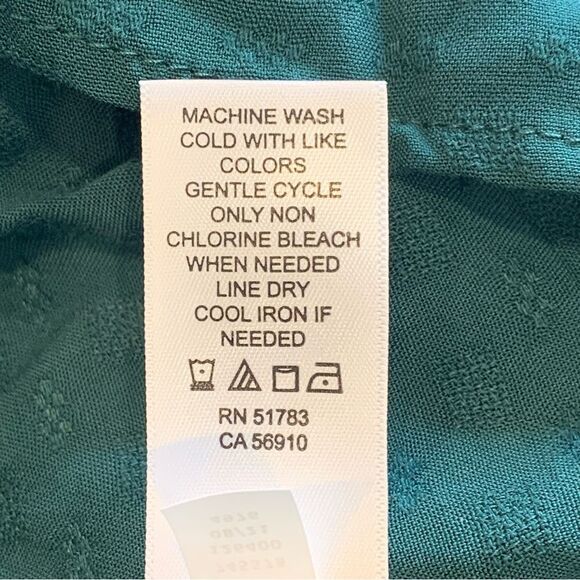 Maurices  Green Long Sleeve Blouse Size Large - Picture 9 of 11